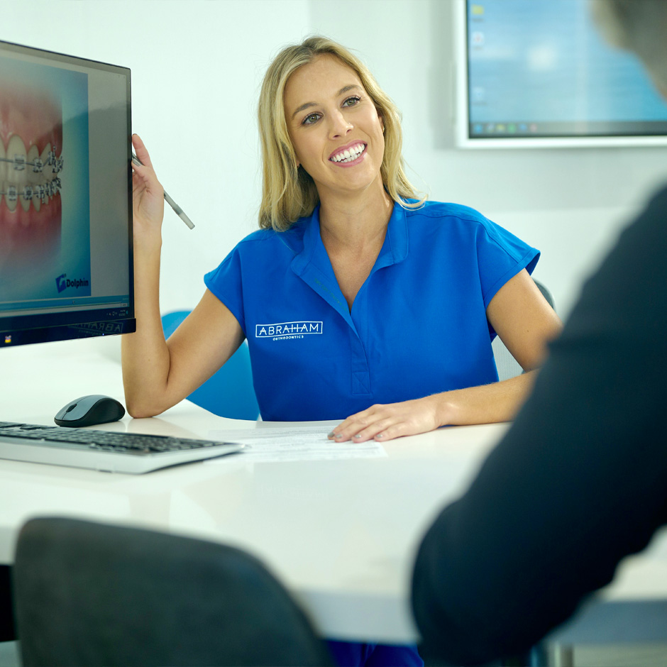 Financing consultation image from Abraham Orthodontics